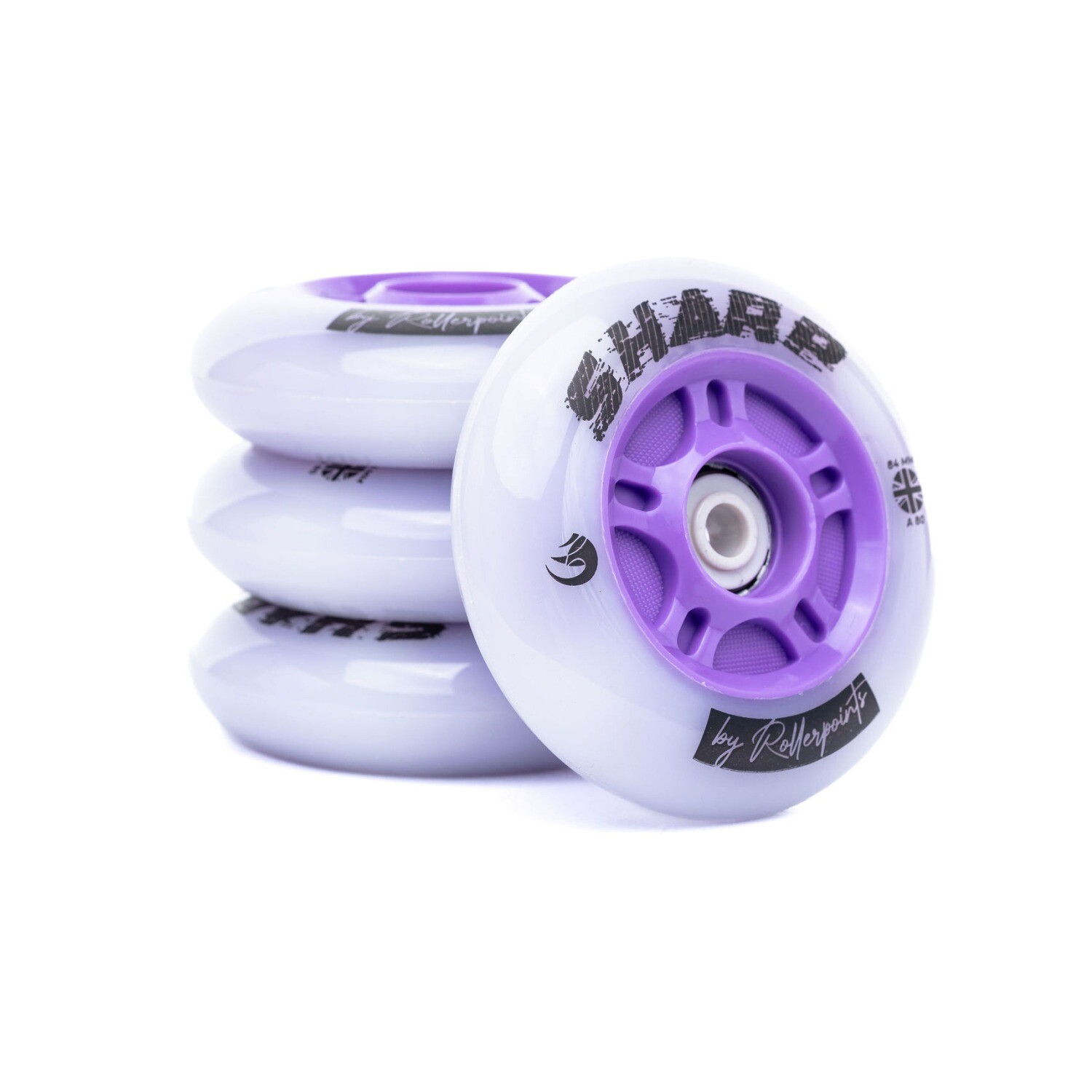 Ruedas Sharp Con Luz Morado