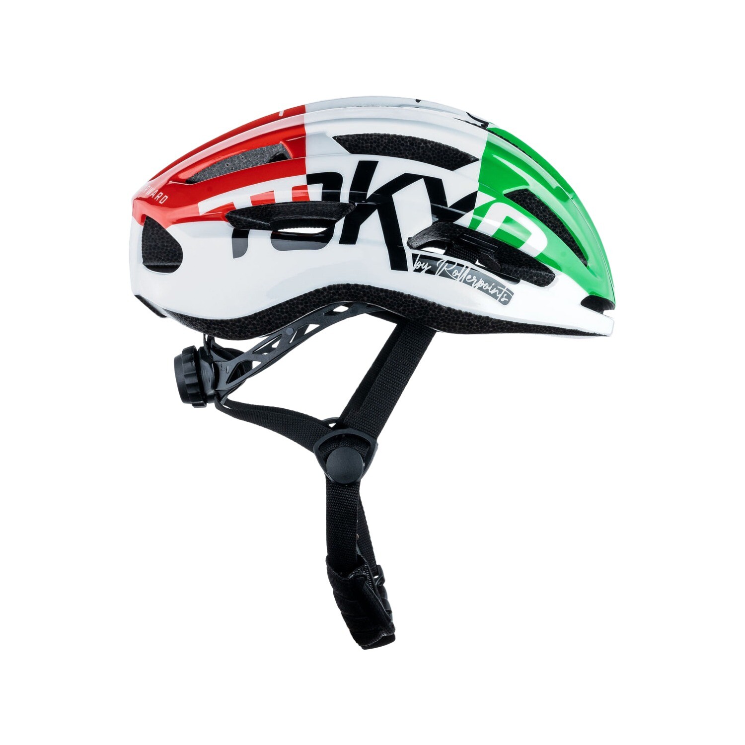 Casco Tokyo Blanco / Rojo / Verde