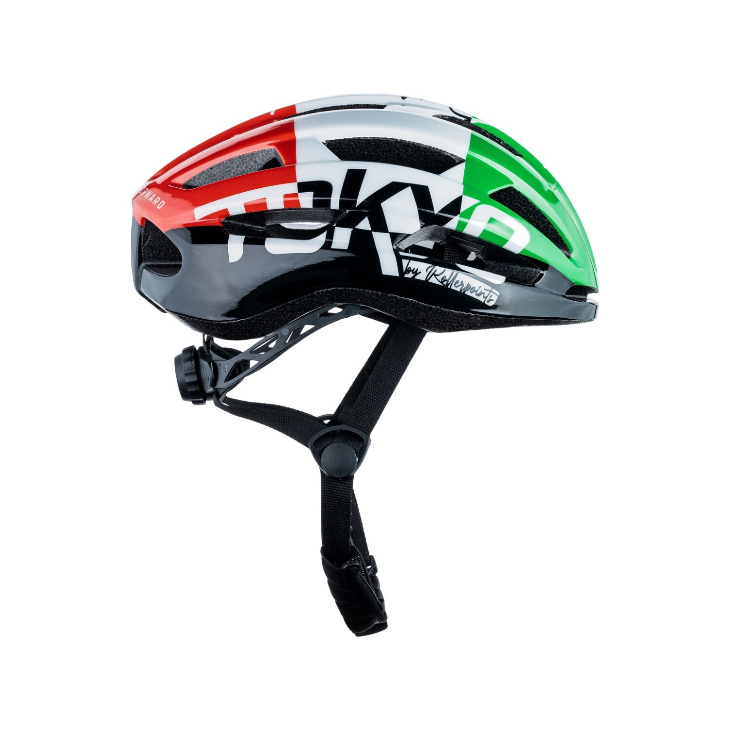 Casco Tokyo Negro / Rojo / Verde