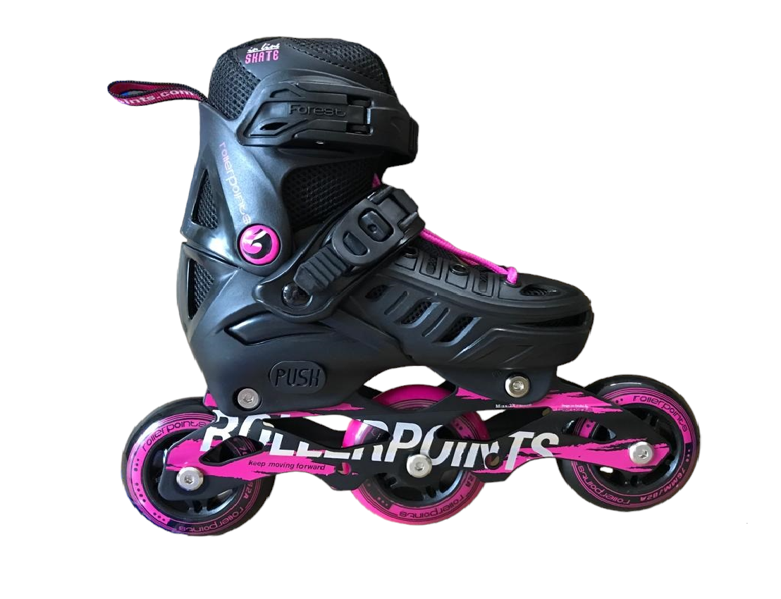 Patín Forest Negro / Fucsia XS