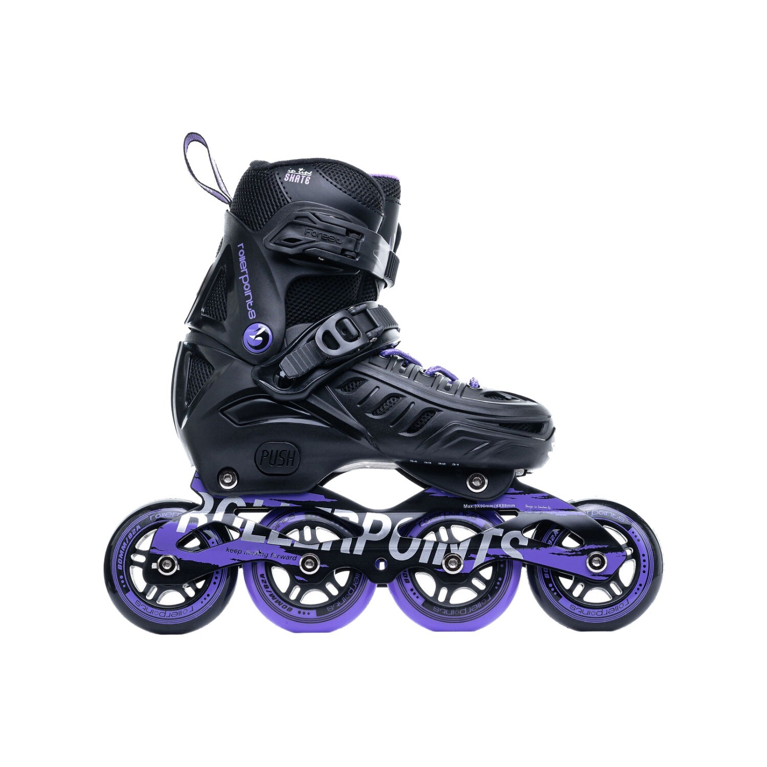 Patín Forest Negro / Morado