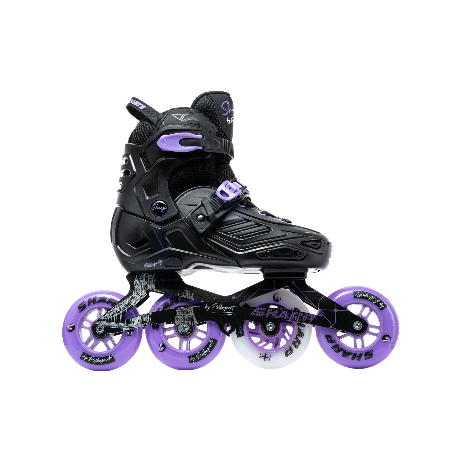 Patin Sharp Ultra Negro / Morado