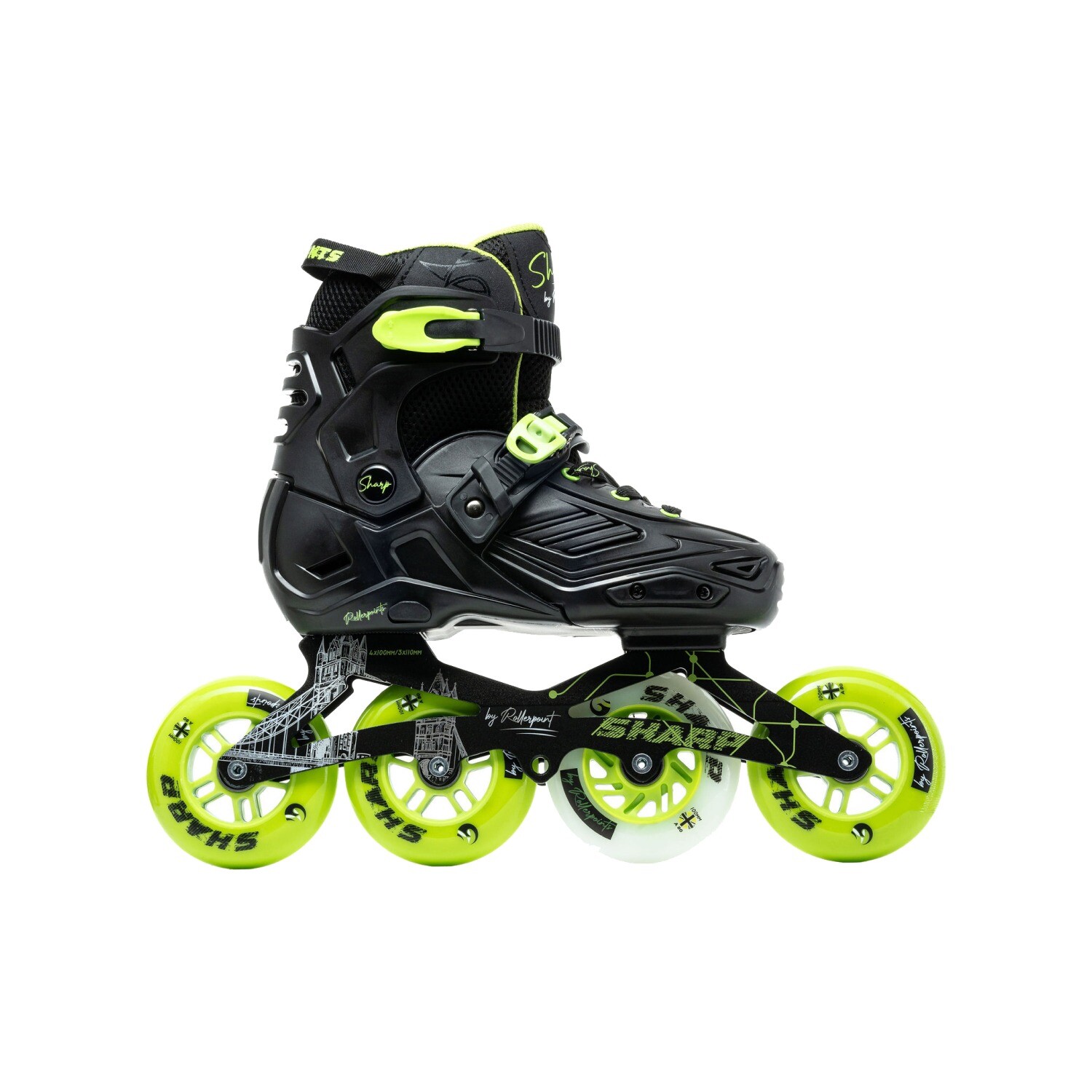 Patín Sharp Ultra Negro / Verde