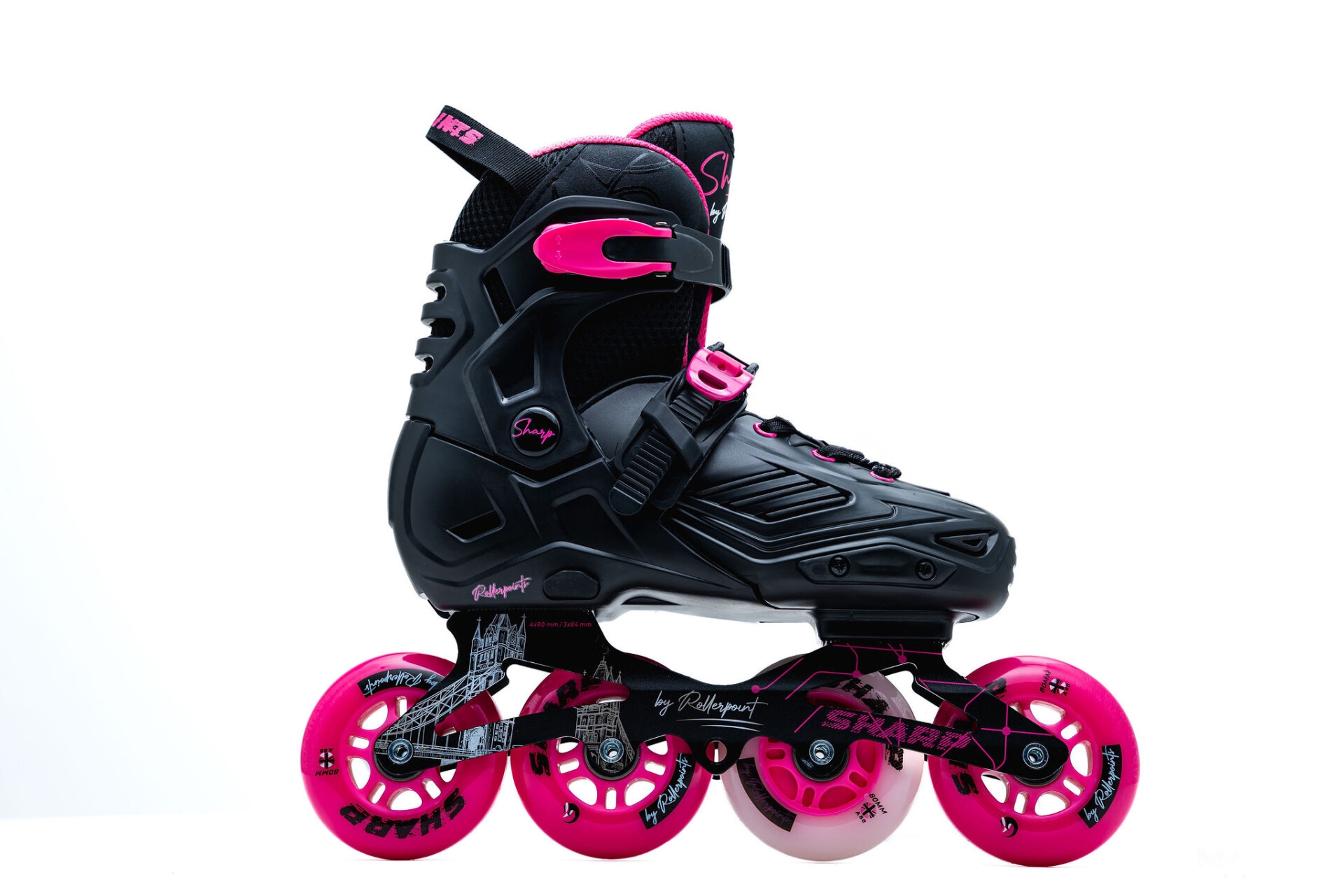 Patín Sharp - Negro / Fucsia