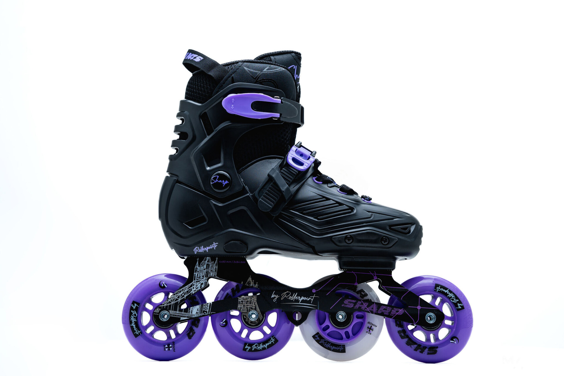 Patín Sharp - Negro / Morado